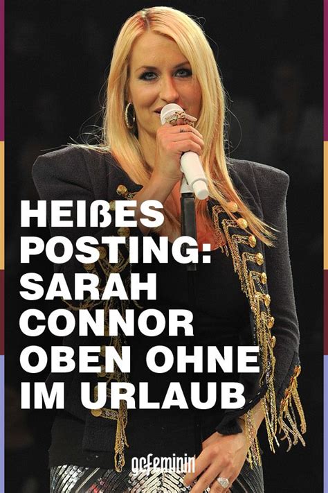 sarah nackt|Heißes Posting: Sarah Connor oben ohne im Urlaub